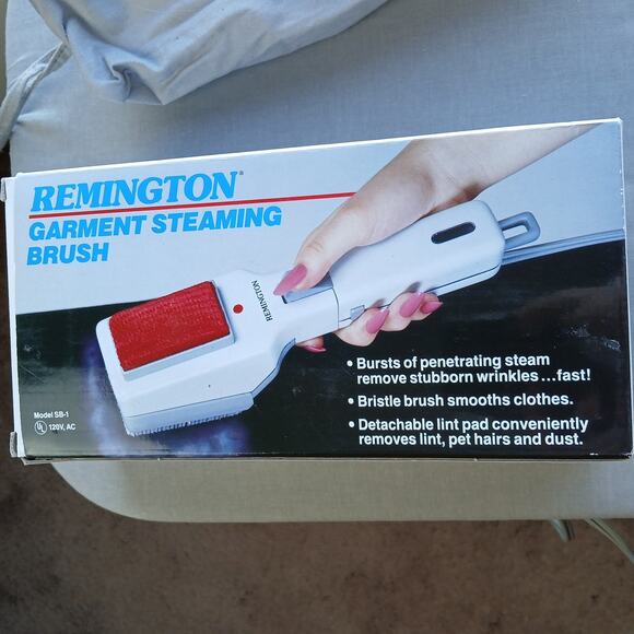 Remington Garment Steaming Brush handheld VTG wrinkle lint remover travel size - Picture 13 of 17